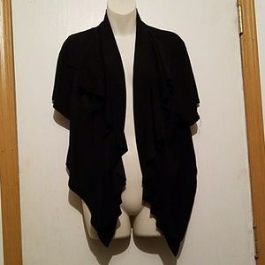 Dressy black plus size shrug